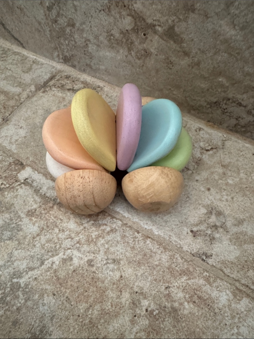 Plan toys car Pastel toy toddler wood flexible car- non Toxic plastic free
